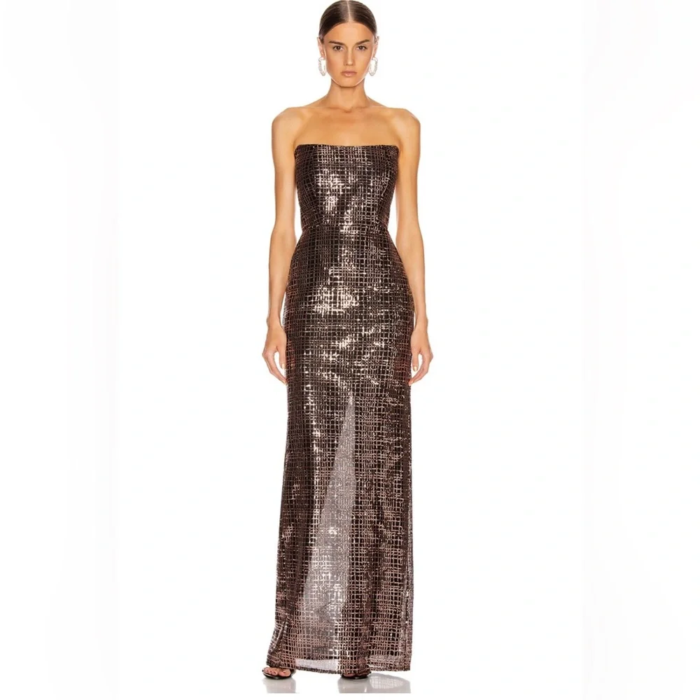 MICHELLE MASON, Corset Gown in Shell, size 6